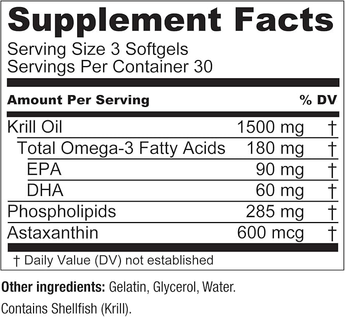 Live Conscious KrillWell Joint and Cognitive Support | Certified Sustainable Krill Oil 2X More Effective Than Fish Oil - (Pack of 2)