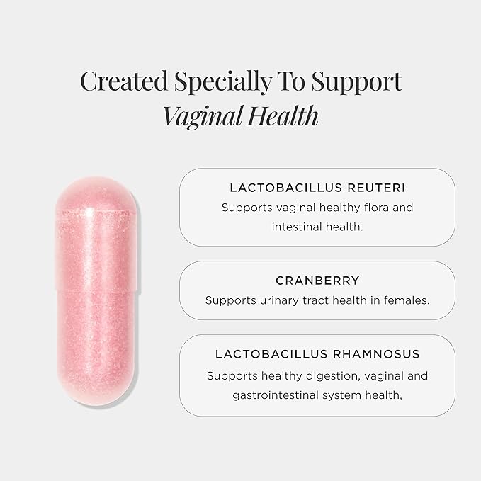 JSHealth Vaginal Probiotic for Women. Shelf-Stable Probiotic for Urinary and Vaginal Health. Cranberry and Lactobacillus Strains. Nutritionist-Formulated (30 Capsules)