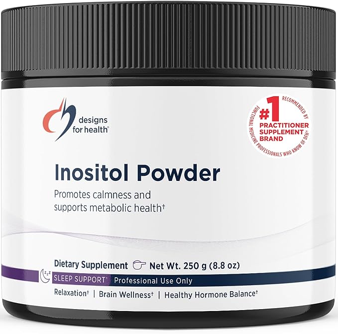 Designs for Health Inositol Powder - Pure 700mg Inositol Supplement to Help Promote Relaxation + Female Hormonal Health - Non-GMO + Gluten Free Easy Drink Add-in (345 Servings / 250g)