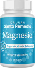 Santo Remedio Magnesium Supports Muscle Relaxation Dietary Supplement Magnesium Citrate 300 mg No Artificial Flavors No Artificial Colors 90 Tablets (90 Servings)