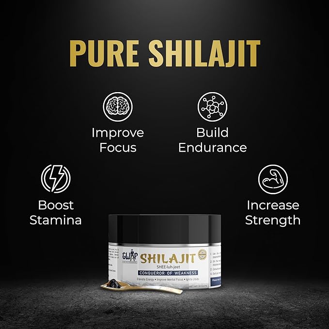 GWAP Shilajit Resin – 78% Fulvic Acid Shilajit Resin for Energy Stamina and Wellness Support with Maximum Potency