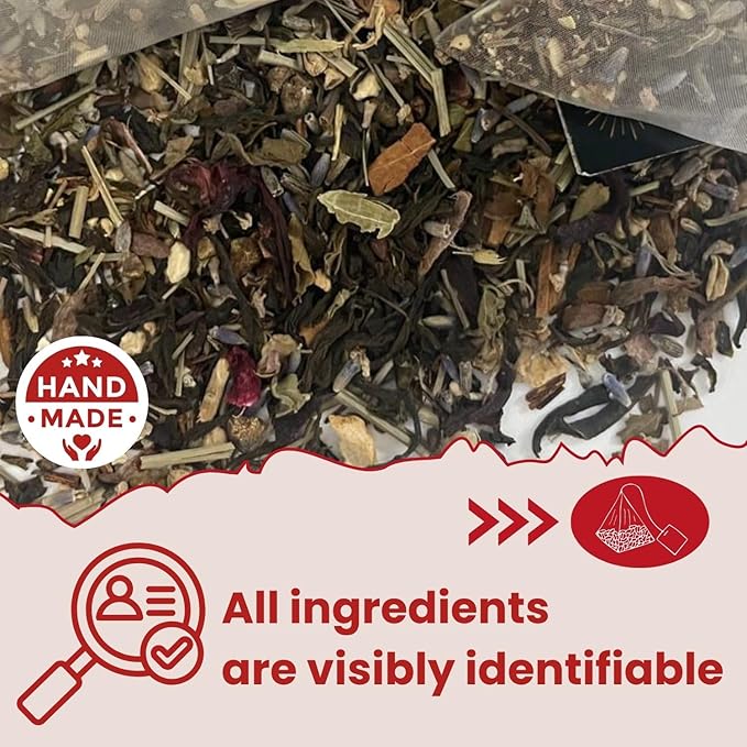 KRIHAN Organic Arjuna Herbal Tea (Terminalia Arjuna) – 40 Tea Bags | Natural Cardiovascular &amp Blood Pressure Support | Caffeine-Free Non-GMO Plant-Based Arjun ki Chaal For Heart Health Tea 80g