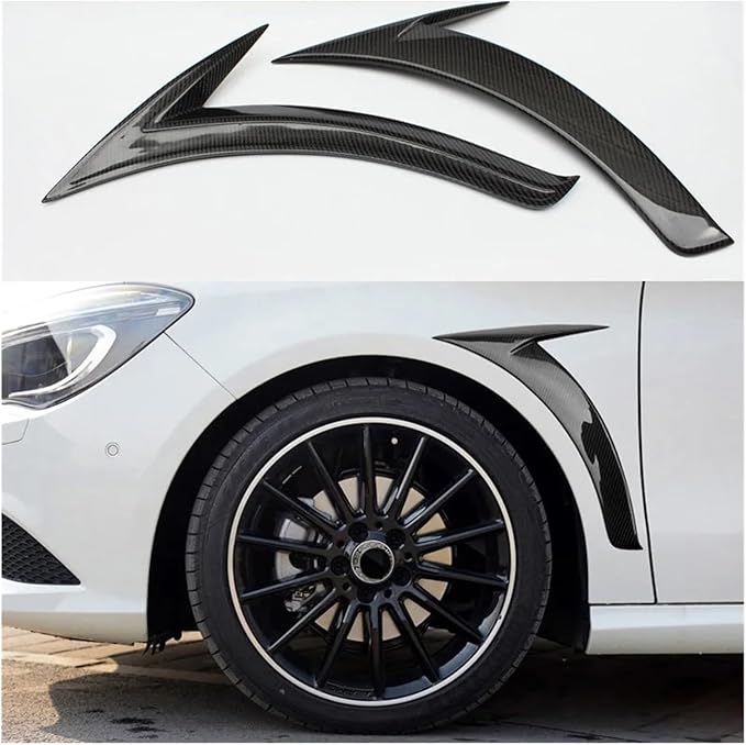 Real Carbon Fiber Side Fenders Vent Trim Compatible for Mercedes -Benz CLA180 CLA200 CLA250 Sport 2013-2018 Car Accessories