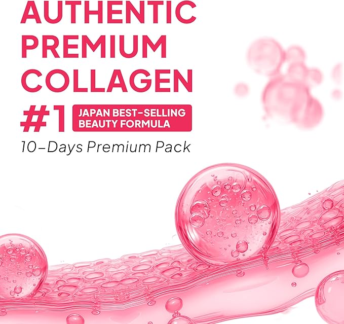 FINE JAPAN Hyaluron &amp Collagen Plus – Liquid Collagen Supplement with Vitamin C Hyaluronic Acid Pearl Coix Supports Skin Hydration Elasticity Hair &amp Nail Health – Made in Japan 17 fl oz