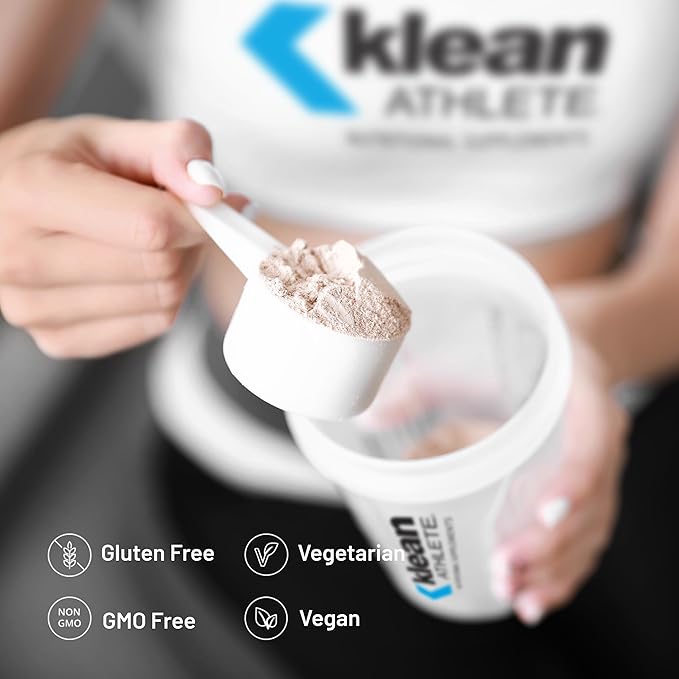 Klean Athlete Klean Glutamine - Immunity Support &amp Gut Health* - Amino Acids Supplement - NSF Certified for Sport - Non-GMO Gluten Free &amp Vegan - 17.3 oz