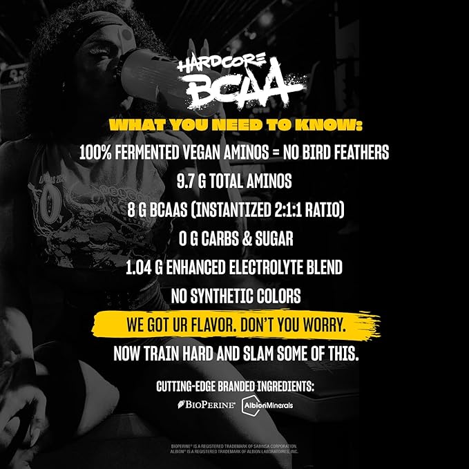 Mutant Hardcore BCAA - Pre Intra or Post Workout – BCAA Next Level branched-Chain Amino Acids Supplement – Hydration + Recovery - 30 Serving - Watermelon