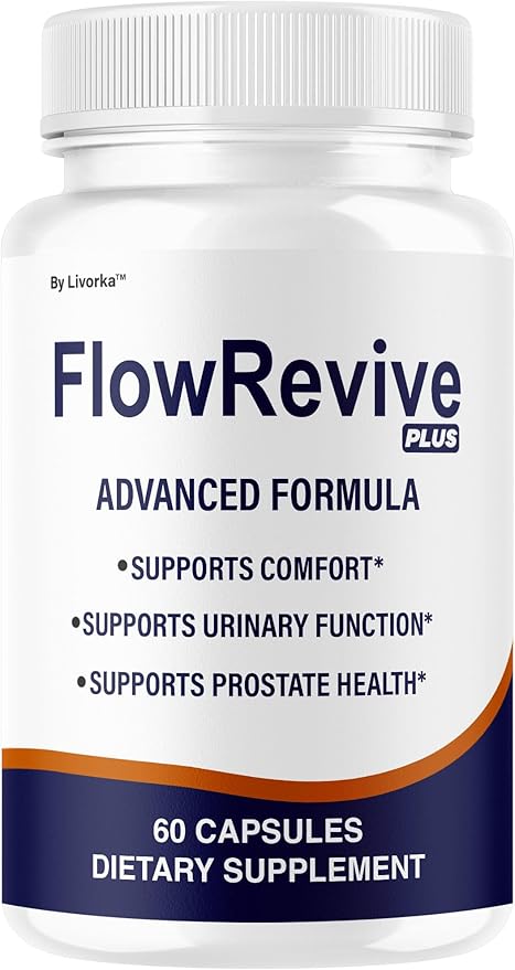 FlowRevive Plus Capsules - Official FlowRevivePlus Pills Premium Advanced Formula 60 Capsules for 1 Month