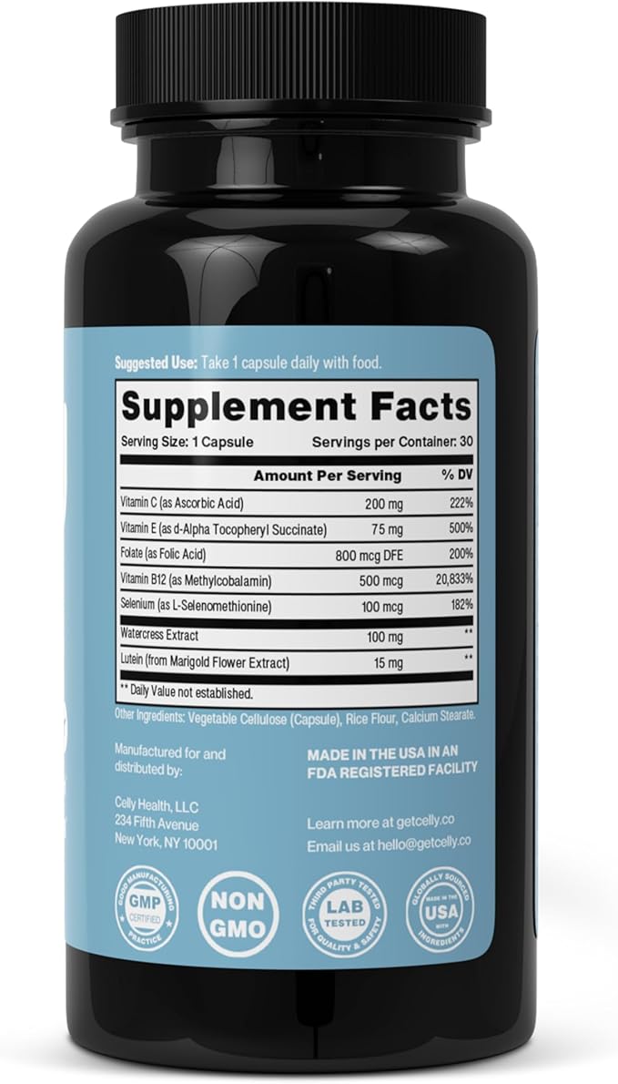 Celly DNA Defense | Longevity Supplement for Healthy Aging and Cellular Health | Promotes DNA Repair &amp Integrity | Take 1 Daily – 30 Servings | Non-GMO &amp 3rd Party Tested
