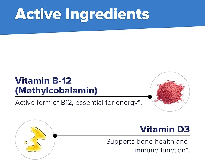 Superior Source NO Shot Methylcobalamin B-12 5000 mcg with D3 5000 IU - Energy &amp Heart Health Supplement - Multivitamin with Vitamin D3 for Bone Support - 100 Instant Dissolve Tablets