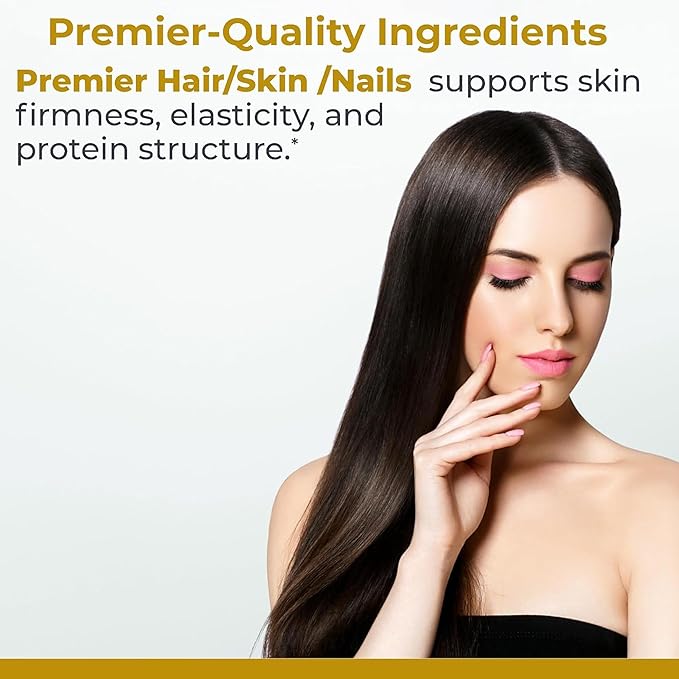 Premier Research Labs Premier Hair/Skin/Nails - Hair Growth Supplement for Women &amp Men with Keratin Vitamins for Hair Growth Beauty from Within for Hair Skin and Nails - 60 Vegetarian Capsules