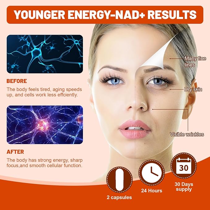 resveratrol Supplement for Energy &amp Skin - Anti-Aging Booster with resveratrol - Supports Cellular Health &amp Focus - 120 Capsules