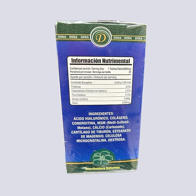 DI Hyaluronic Acid (Ácido Hialuronico) 30 Tabs 500 mg Dietary Supplement