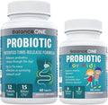 Balance ONE Probiotic Family Pack - 2 Month Supply for Adults &amp Kids - Time Release Probiotic Tablets - 15x More Effective - Non-GMO
