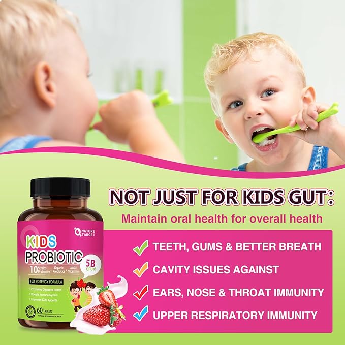 NATURE TARGET Probiotics for Men with Kids Probiotic Chewable