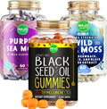 Maju Superfoods Black Seed Oil Gummies and Sea Moss Capsules Bundle