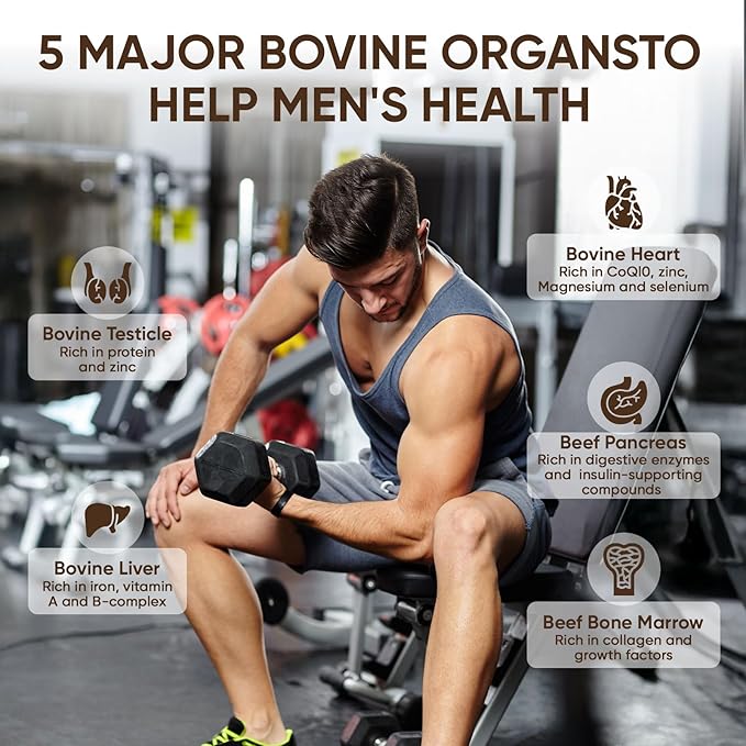 Forgebody Beef Organ Complex Capsules Grass Fed &amp Pasture Raised - Total Body Wellness &amp Performance Immune Support Gluten-Free Non-GMO 60 Count (1)
