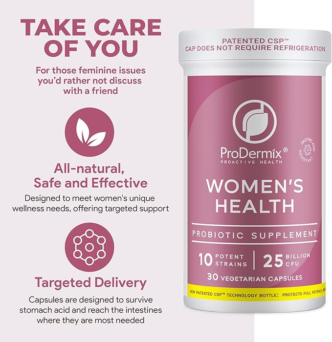 Probiotics for Women Vaginal Probiotic Promotes PH Balance UT Health 25 Billion CFU Once Daily Womens Supplement Kosher 30 Capsules (30 Capsules)