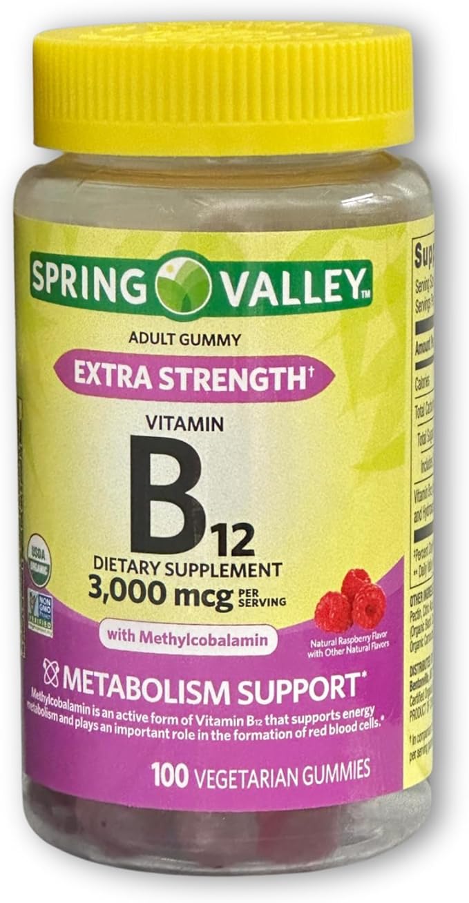 Vitamin B12 Gummies- 3000 mcg Extra Strength100 Count (Pack of 1) Boxed By Fusion Shop Store