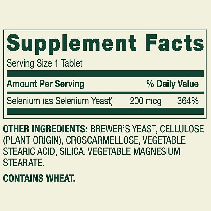 Spring Valley Selenium 200mcg (as Selenium Yeast) - 100 Tablets - Immune &amp Antioxidant Support + SUREFECT Organizer.