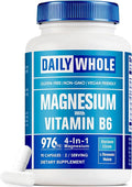 4-in-1 Magnesium Glycinate Complex 90 Capsules of Magnesium Glycinate Citrate Malate L-Threonate &amp Vitamin B6 Supplement for Health | Third Party Tested Gluten Free