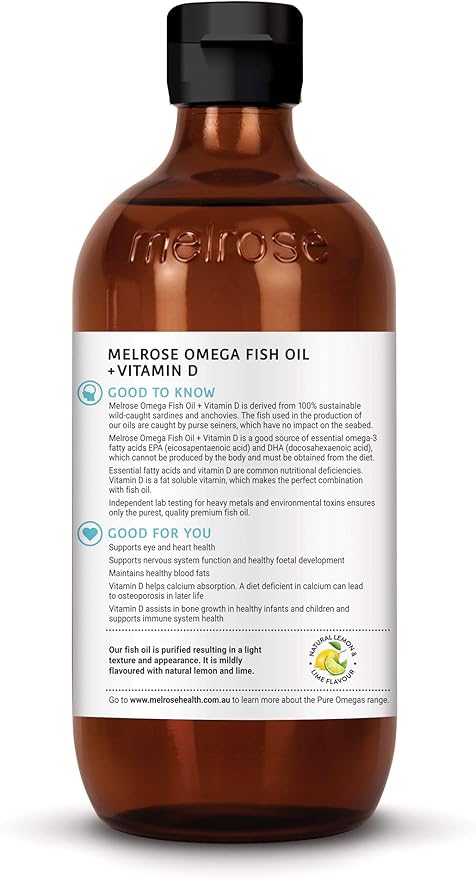 Fish Oil + Vitamin D Joint &amp Bone 500ml - Melrose