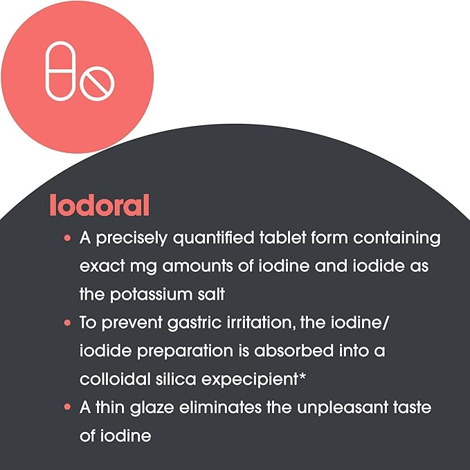 Optimox – Iodoral High Potency Iodine Potassium Iodide Thyroid Support Supplement 180 Tablets