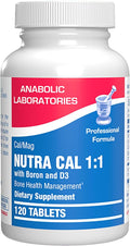 Calcium Magnesium D3 Bone Supplement for Women - Clinical Bone Strength Supplement with Magnesium Calcium Vitamin D3 &amp Boron Complex for Bone Maintenance - 120 Count Nutra Cal 1:1