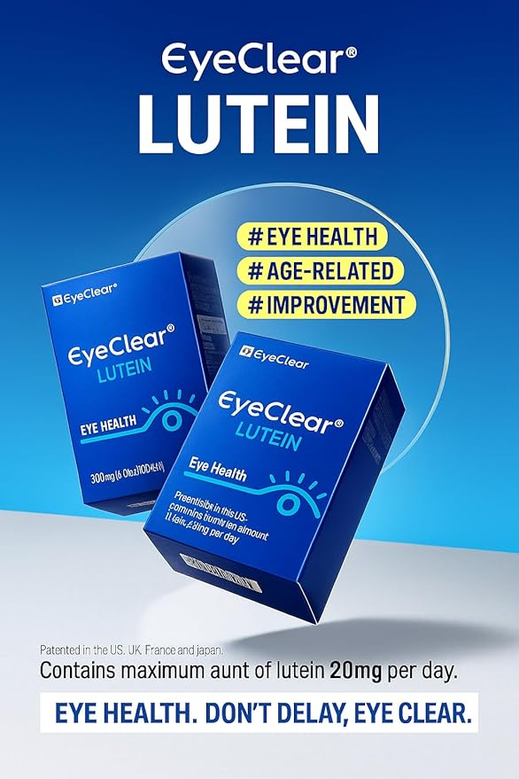 Lutein Zeaxanthin Dietary Supplement with Antioxidant Nutrients 20mg Carotenoid Complex Daily Nutrition Formula Korean Made 500mg x 30 Softgels