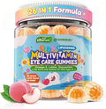 Kids Multivitamin Gummies with Iron 450mg Algae Omega-3 Methylated B12 Folate Fiber 2g Probiotics Magnesium A C D K Zinc Children Vitamins for Growth Brain Eye Gut Immune Sugar Free