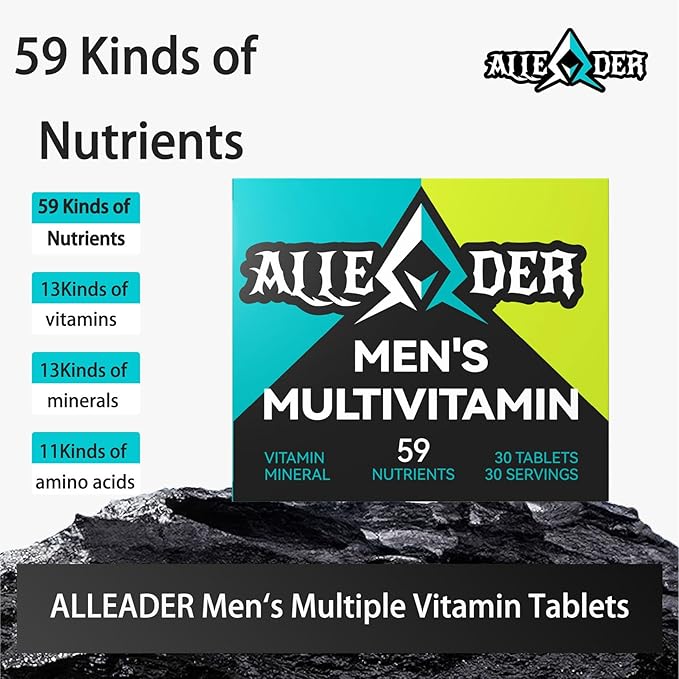 Alleader Men's Multivitamin Supplement The Vitamins That Men Lack in Their Daily Lives