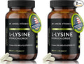 Mt. Angel Vitamins - Premium L-Lysine 500mg Capsules – Vegan-Friendly Essential Amino Acid – Supports Immune System &amp Collagen Formation – Non-GMO – 60 Capsules (Pack of 2)