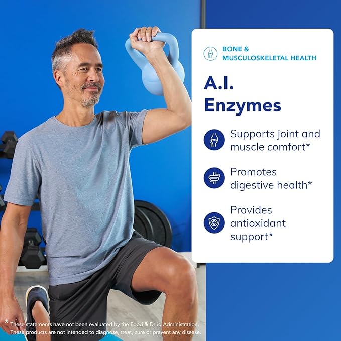 Pure Encapsulations A.I. Enzymes | Balanced Plant Enzyme Formula for Joint Muscle and Digestive Support | 120 Capsules