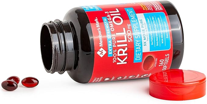 Member’s Mark Extra Strength 100% Pure Omega-3 Krill Oil (Pack of 2)