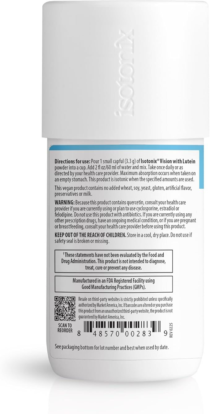Isotonix Vision Formula with Lutein – Supports Eye Health Vision &amp Circulation – Antioxidants Zinc Vitamin C E Bilberry Zeaxanthin – Eye Supplement for Clarity &amp Protection - 30 Servings
