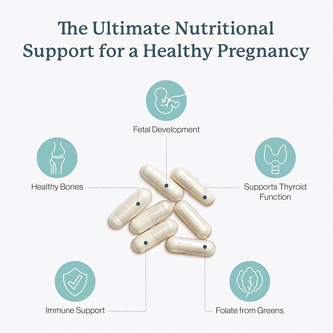 Dr Fuhrman Prenatal Vitamins For Women | Doctor-Formulated Prenatal Vitamins | Natural Folate B12 Choline &amp Iodine for Pregnancy Support Brain &amp Immune Health | No Synthetic Folic Acid | 12