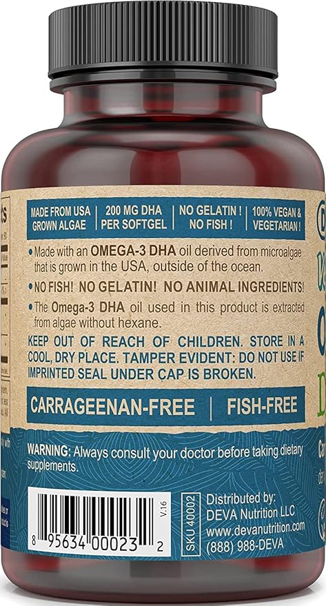 Deva Vegan Vitamins Omega3 DHA