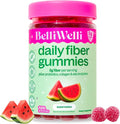 Belli Welli Fiber 4-in-1 Fiber Gummies Supplement with Added Probiotics Collagen and Electrolytes for Regularity and Bloat Relief Watermelon 120 Count