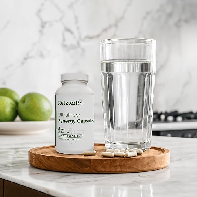 HormoneSynergy UltraFiber Lean Capsules by RetzlerRx - 100% Natural and Soluble Propolmannan Fiber - Supports Satiety and Healthy Bowel Movements