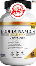 Bodi Dynamics Gold Max Joint Genie Extra Strength Joint Support Supplement 1500mg Glucosamine 60 Capsules 20 Day Supply (1)
