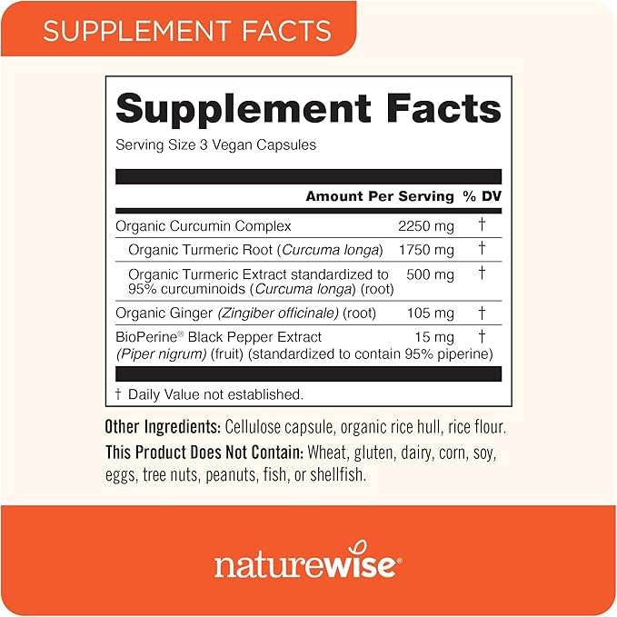 NatureWise Curcumin Turmeric 2250mg &amp Vitamin B Complex for Women and Men - 150 Softgels Cellular Energy Mental Clarity Support