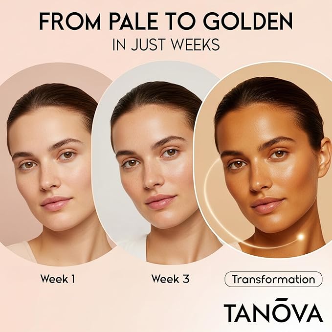 Tanova Tanning Pills – Supports a Natural Golden Glow Skin Resilience &amp Anti-Aging Against Sun-Induced Oxidative Stress – with Astaxanthin L-Tyrosine Copper &amp Polypodium Leucotomos – 60 Cap