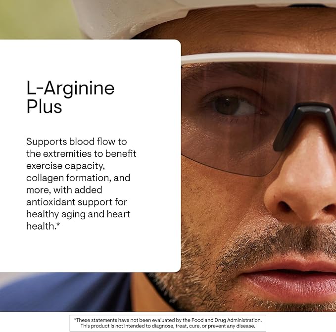 THORNE - L-Arginine Plus - Added Antioxidant Support - Supports Heart Health Nitric Oxide Production Exercise Capacity &amp Optimal Blood Flow* - Third-Party Certified - Dairy-Free - 180 Capsules