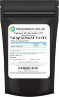 Prescribed for Life Calcium D Glucarate Powder Pure CDG Fine Powder USP Grade Vegan Gluten Free Non GMO (56g)