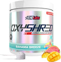 EHP Labs OxyShred Pre Workout Powder - Preworkout Powder with L Glutamine &amp Acetyl L Carnitine Energy Boost Drink - Bahama Breeze/Beach 60 Servings