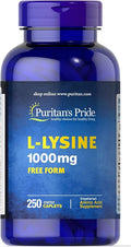 Puritan's Pride L-Lysine 1000 mg Caplets 250 Count