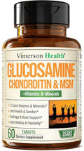 Glucosamine Chondroitin MSM Supplement – Advanced Joint Supplements for Men and Women w/Glucosamine Sulfate 1000mg Chondroitin Sulfate &amp MSM Vitamin B12 and More for Joint Health – FSA Eligible