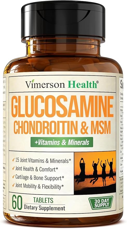 Glucosamine Chondroitin MSM Supplement – Advanced Joint Supplements for Men and Women w/Glucosamine Sulfate 1000mg Chondroitin Sulfate &amp MSM Vitamin B12 and More for Joint Health – FSA Eligible