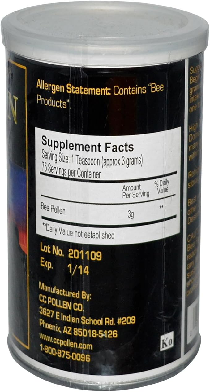 C C Pollen Bee Pollen Raw Granules - 8 oz
