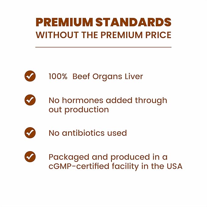 Grass Fed Beef Organ Supplement for Women &amp Men -120 Capsules - 100% Organ Complex with 3000mg of Desiccated Beef Liver Heart Kidney Pancreas Spleen - Non-GMO &amp Pasture-Raised Organ Comple