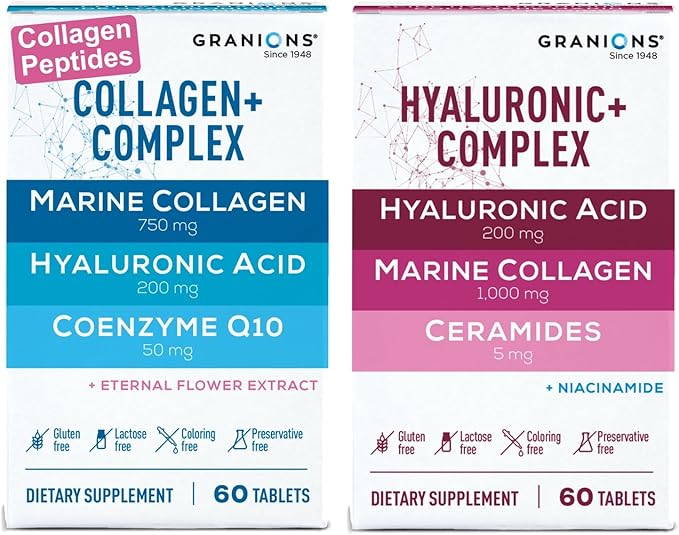 Granions Collagen Hyaluronic Complex and Collagen Complex CoQ10 Hydrating Beauty Bundle
